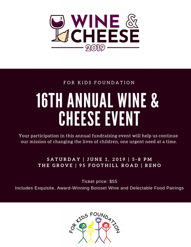 Annual Wine & Cheese Event For Kids Foundation A Charitable