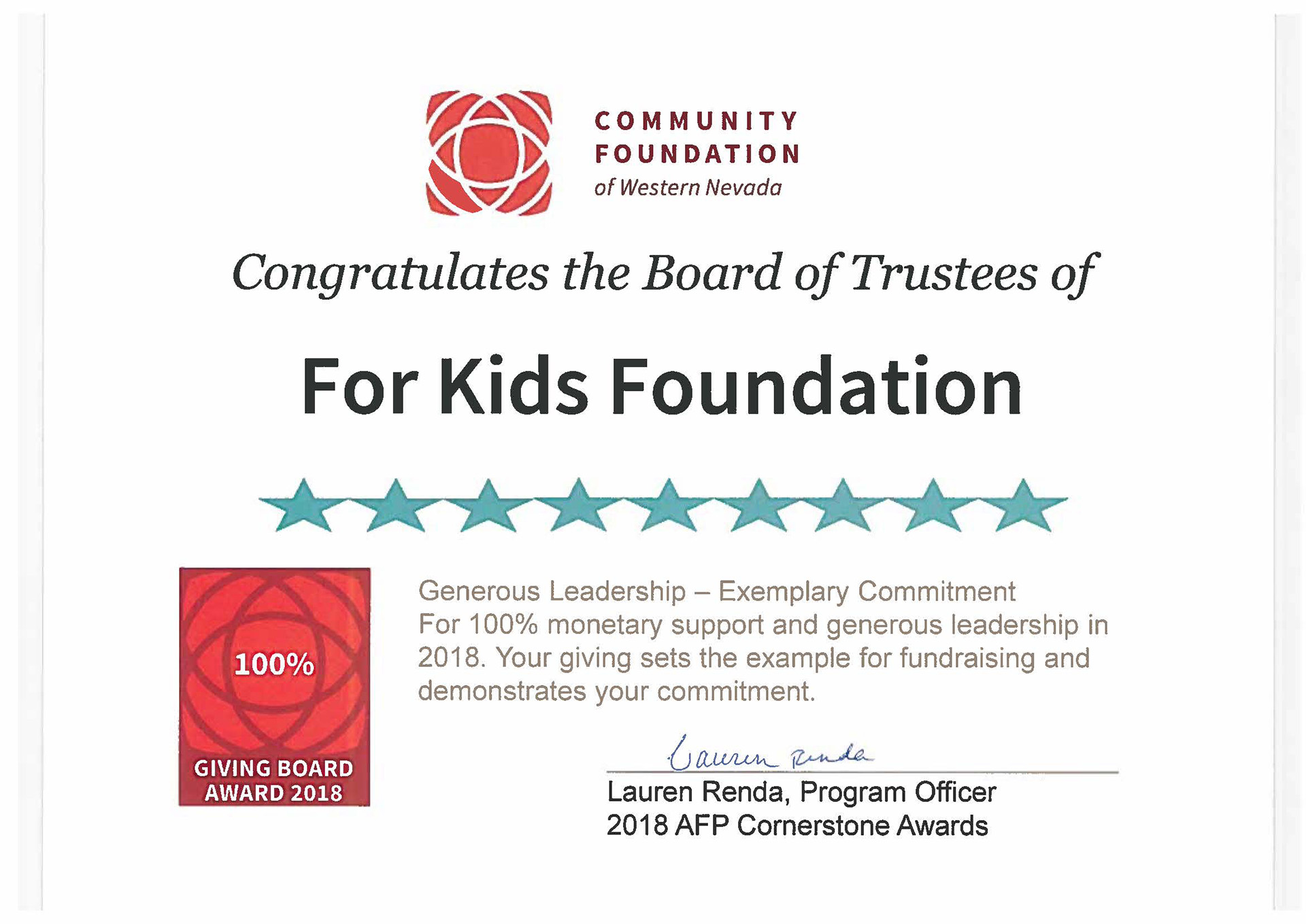 Board of Directors – For Kids Foundation – A Charitable Organization ...